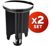 Bouchon Lavabo Universel 40mm - 2 pièces - Bouchon d'Évier en Laiton chromé avec Caoutchouc - Couvercle Lavabo Églable en Hauteur - Anti-calcaire - Bouchon de Vidange Chromé pour Lavabo