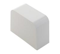 Bouchon linéaire goulotte/climatiseur 80x60mm - Blanc Ral 9001 - Zenitech