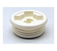 Bouchon male blanc pour fût/bidon avec filetage S56x4 et bonde 3/4'' BSP