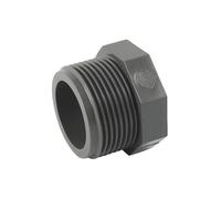 Bouchon mâle pvc pression 33x42 (1"1/4).