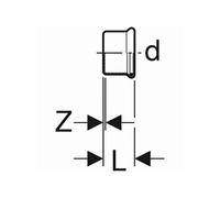 Bouchon GEBERIT Mapress Acier Carbone - 202 G