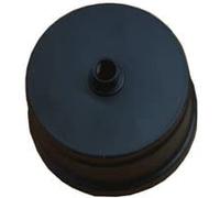 Bouchon noir pour raccord en T queue de cochon Acier ferreux mm 1,2. (D 80mm avec échappement)