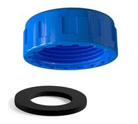Bouchon obturateur de tuyau avec joint Raccord de tuyau d'évacuation à filetage femelle en PVC Bouchon obturateur pour joints d'étanchéité et extrémités de tuyaux bleu 63mm