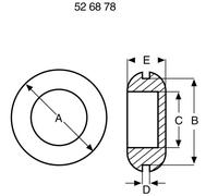 Bouchon obturateur Richco DGB-4 Ø max. des bornes 6.4 mm Vinyle noir