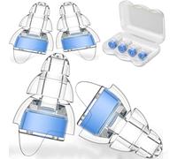 Bouchon Oreille Avion, 2 Paires Réutilisable Bouchons d'oreille Anti-pression,Préviter douleurs auditives et filtre les Bruit Génants 24dB, protection contre le bruit(Taille S&M)