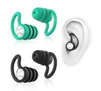 Bouchon oreille piscine,Lot de 2 paires de Bouchons oreilles pour piscine | En silicone souple,Imperméables et réutilisables,Pour la douche, la natation, le surf,plongée