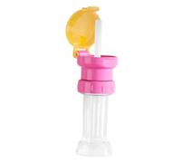 Bouchon Paille Gourde Enfant Couvercle Twist Compatible avec Bouteille Boîte de Rangement et Paille Flip Top en PP Silicone Adapté Aux Sorties École V, Rouge Jaune