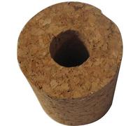Bouchon percé - BOUCHONNERIE JOCONDI - 33x32x27 mm - Liège - Ø13 mm - Pour vinaigrier 5/8L