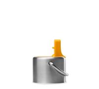 Bouchon Pipette Sport Qwetch - Compatible Bouteilles Active 350ml/600ml/1L, ICON & KIDS - Hydratation rapide - Anse intégrée - Inox recyclé - Sans paille - Curry