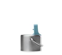 Bouchon Pipette Sport Qwetch - Compatible Bouteilles Active 350ml/600ml/1L, ICON & KIDS - Hydratation rapide - Anse intégrée - Inox recyclé - Sans paille - Bleu Acier