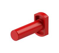 Bouchon POM - 4 mm - Couleur : rouge - Pression de travail max. 16 bar
