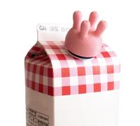 Bouchon pour bouteille de lait, bec verseur de bouteille de lait, couvercle anti-fuite fantaisie en silicone durable, accessoire de distributeur de boisson anti-déversement, pour usage