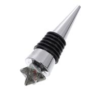 Bouchon pour Bouteille de Vin en Pierre, Acier Inoxydable et Silicone