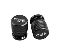 Bouchon pour Corps de Valve Pneu Aluminium Lot 2 b pour CT125 CT 125 Hunter Cub 2020-2021 Accessoires Universels Bouchon De Valve Pneu en Aluminium CNC Cache-Orifice D'aération(Black)