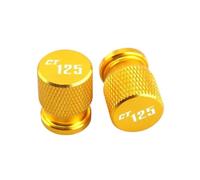 Bouchon pour Corps de Valve Pneu Aluminium Lot 2 b pour CT125 CT 125 Hunter Cub 2020-2021 Accessoires Universels Bouchon De Valve Pneu en Aluminium CNC Cache-Orifice D'aération(Yellow)