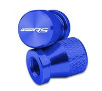 Bouchon pour Corps de Valve Pneu Aluminium Lot 2 b pour R1200RS R1200 RS R 1200 Bouchons De Valve Pneu Moto en Aluminium CNC - 2 Pièces(Blue)