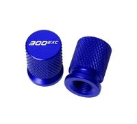 Bouchon pour Corps de Valve Pneu Aluminium Lot 2 b pour TPI 300 EXC 300EXC Six Days 2018-2024 Accessoires Moto Bouchons De Valve Pneu en Aluminium CNC(Blue)