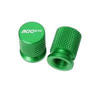 Bouchon pour Corps de Valve Pneu Aluminium Lot 2 b pour TPI 300 EXC 300EXC Six Days 2018-2024 Accessoires Moto Bouchons De Valve Pneu en Aluminium CNC(Green)