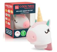Bouchon pour Gourde Isotherme pour Enfants Acier Inoxydable sans BPA Soft-Touch 3D - CapsHero Unicorne Unicorn Una - Couvercle de Rechange Gourde avec Détails en Relief - Collection My Forever Friends