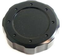 Bouchon pour réservoir de liquide de frein JMP 61mm aluminium noir, Honda CBF F / FA A , Yamaha FZS Fazer S YZF-R6 125 / 250 / 400 / 500 / 550 / 600 /