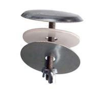 Bouchon pour trou de robinet, chromé