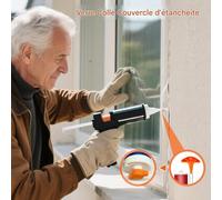 Bouchon Pour Tube de Mastic,Embout Pour Colle - Déboucheur et Applicateur pour Colle Verre Adhésif Mousse Expansive Extérieur