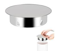 Bouchon pour Tuyau de Poêle 150mm,Bouchon Tuyau de Poele en Acier Inoxydable Couvercle rond pour trou de Cheminée Cache-trou de cheminée, Ø 145mm Profondeur 44mm