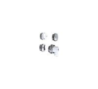 Bouchons/purgeurs pour radiateur acier - nickelés - Bouchon purgeur bec orientable