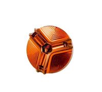Bouchon Remplissage D'huile Et Protection Du Réservoir Liquide De Frein Arrière De Moto Pour DUCATI Pour MONSTER 696 795 796 821 1100 1200 600 620 RESPUNEKBAH(Oil Cap-Orange)