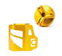 Bouchon Remplissage D'huile Et Protection Du Réservoir Liquide De Frein Arrière De Moto Pour DUCATI Pour MONSTER 696 795 796 821 1100 1200 600 620 RESPUNEKBAH(2 pcs Gold)