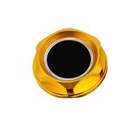 Bouchon remplissage d'huile moteur Pour MITSUBISHI Aluminium RALLIART Bouchon De Radiateur Couvercle Puissance Performance Moteur Bouchon D'huile Style De Voiture(Gold)