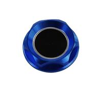 Bouchon remplissage d'huile moteur Pour MITSUBISHI Aluminium RALLIART Bouchon De Radiateur Couvercle Puissance Performance Moteur Bouchon D'huile Style De Voiture(Blue)