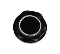 Bouchon remplissage d'huile moteur Pour MITSUBISHI Aluminium RALLIART Bouchon De Radiateur Couvercle Puissance Performance Moteur Bouchon D'huile Style De Voiture(Black)