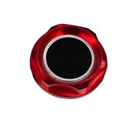 Bouchon remplissage d'huile moteur Pour MITSUBISHI Aluminium RALLIART Bouchon De Radiateur Couvercle Puissance Performance Moteur Bouchon D'huile Style De Voiture(Red)