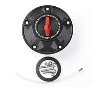 Bouchon réservoir Bouchons de réservoir de carburant à dégagement rapide sans onvient pour Kawasaki Z800 Z650 Z750/R Z1000/SX EN-6N ZX-6R ZX-10R ER-6R NINJA H2/R Accessoires pour motos(Red)