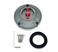 Bouchon Réservoir Carburant Bouchon De Réservoir D'essence Sans Clé Pour Ducati 748 916 996 998 848 1098 S/R Monster SuperSports Toutes Années(Gray and Red)