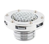 Bouchon Réservoir Carburant Bouchon De Réservoir En Maille Pour Harley Pour Sportster XL 883 1200 Touring Road King Dyna Fat Bob Softail Sport Glide 2000-2023(Chrome)