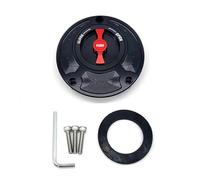 Bouchon Réservoir De Carburant Couvercle De Bouchon De Réservoir De Carburant Sans Clé En Aluminium Pour Accessoires De Moto XT660 Xt660r 2014(Black Red)