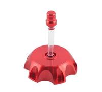 Bouchon Réservoir D'essence Carburant Gaz Universel CNC Accessoires Moto En Aluminium Pièces Pour Dirt/Pit Bike ATV Quad Pour La Plupart Motos(Red)