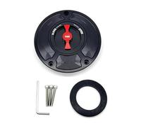 Bouchon Réservoir D'essence Pour Moto Bouchons De Réservoir De Carburant En Aluminium CNC Pour Moto CBR 600 F3 F2 F4I F4, Couvercle De Réservoir Avec Verrouillage Rapide(Black Red)
