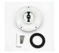 Bouchon Réservoir D'essence Pour Moto Bouchons De Réservoir De Carburant En Aluminium CNC Pour Moto CBR 600 F3 F2 F4I F4, Couvercle De Réservoir Avec Verrouillage Rapide(Sliver Black)