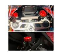 Bouchon Réservoir Liquide Frein Arrière D'embrayage Frein Avant Moto Pour 899/959/1199/1299 Pour Panigale Pour Superleggera 2014 Couvercle Liquide Frein(Color-1)