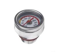 Bouchon Réservoir pour moto M20x2.5 avec Jauge Température 0-200°C(Silver)
