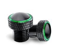 Bouchon Retroviseur Moto M10XP1.25,Bouchons d'Obturation de Retroviseur Aluminium CNC pour Vulcan Z1000 Z900 Z800 Z750 Z650 Z500 Z400 Z125 MT25 MT03 MT07 MT09 MT10 XSR700,2 x M10 Clockwise(Vert)