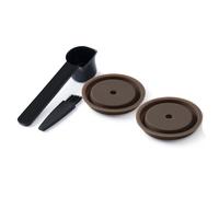 Bouchon RéUtilisable 2 PièCes pour Capsules Nespresso Vertuo et VertuoLine Silicone Rechargeable et Compatible