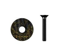 Rie:Sel Design Stem Capuchon de Potence-Top Cap Mixte, Feuilles de chêne, 1 1/8" (2,85 cm)