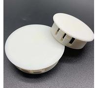 Bouchon rond en Nylon blanc à clipser, 6mm, 8mm, 10mm-30mm, bouchons de trous en plastique, bouchons d'extrémité obturateurs, bouchon d'étanchéité(HP-22mm (5pcs))