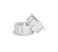 Bouchon rond en Nylon noir/blanc, 6mm, 10mm-60mm, bouchons anti-poussière en plastique, tête plate, bouchons à trous réservés, bouchons d'extrémité obturateurs, bouchon d'étanchéité(White,M6-20pcs)