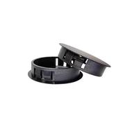 Bouchon rond en Nylon noir/blanc, 6mm, 10mm-60mm, bouchons anti-poussière en plastique, tête plate, bouchons à trous réservés, bouchons d'extrémité obturateurs, bouchon d'étanchéité(Black,M12-10-pcs)