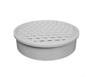 Bouchon rond en PVC avec tuyau intégré pour toit de balcon, tuyau de drainage blanc, résistant aux acides et aux alcalins, pour une installation facile et réutilisable (200 mm)